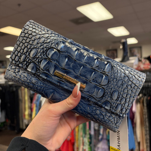 Vist Large View of Product Image Which is Used NWT Brahmin Leather Wallet