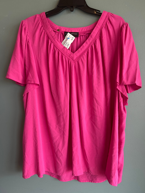 Vist Large View of Product Image Which is Used Lane Bryant Short Sleeve Top 3X 22/24
