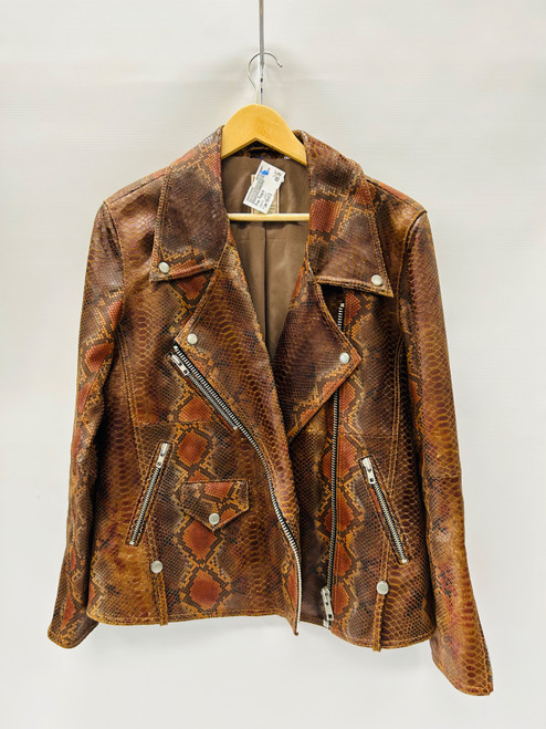 Vist Large View of Product Image Which is Used Free People Leather Jacket XS-0/2