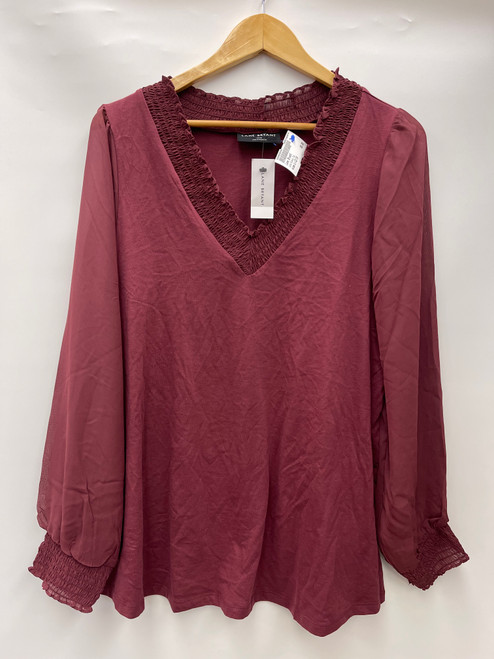 Vist Large View of Product Image Which is Used Lane Bryant Long Sleeve Top L-12/14