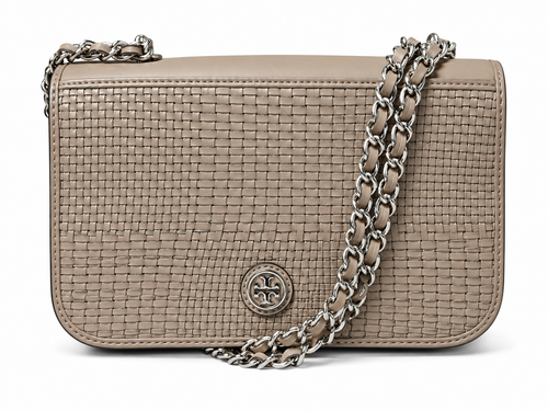 Vist Large View of Product Image Which is Used Tory Burch Small Leather Handbag