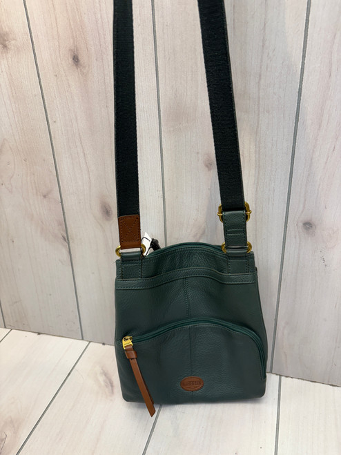 Vist Large View of Product Image Which is Used Fossil Large Leather Handbag