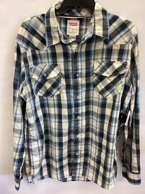 Vist Large View of Product Image Which is Used Levi's Mens Long Sleeve Top L/16-16.5
