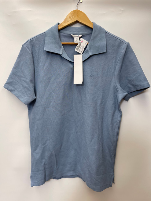 Vist Large View of Product Image Which is Used Calvin Klein Mens Short Sleeve Top S/14-14.5