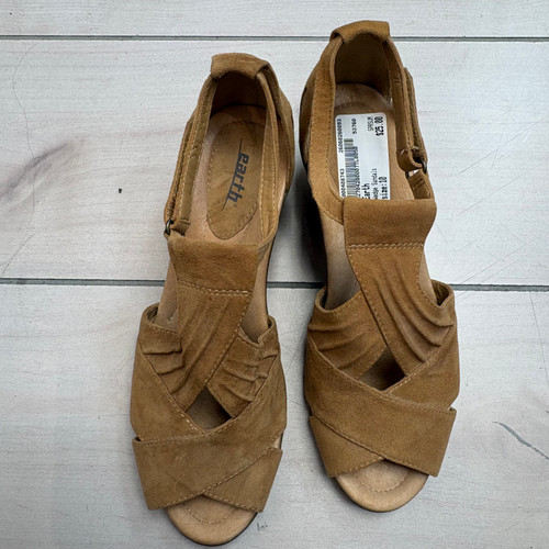 Vist Large View of Product Image Which is Used Earth Wedge Sandals 10