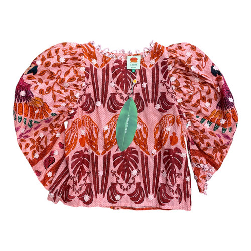 Vist Large View of Product Image Which is Used Farm Rio Short Sleeve Top XS-0/2
