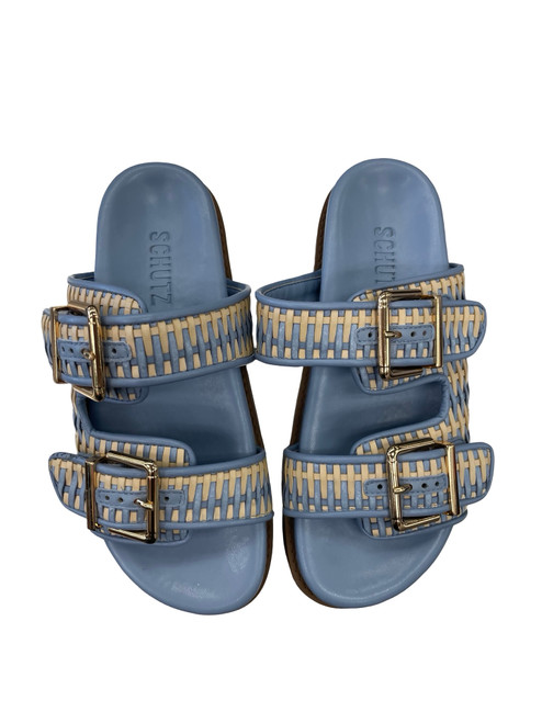 Vist Large View of Product Image Which is Used Schutz Wedge Sandals 5