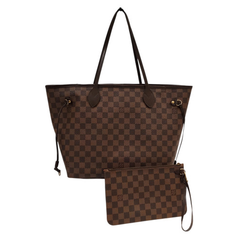 Vist Large View of Product Image Which is Used Louis Vuitton Damier MM Neverfull Handbag
