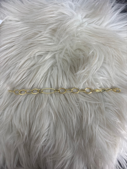 Vist Large View of Product Image Which is Used lagos 18 kt gold link Bracelet