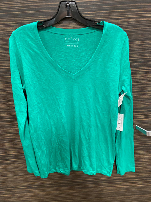 Vist Large View of Product Image Which is Used Velvet By Graham & Spencer Long Sleeve Top M-8/10