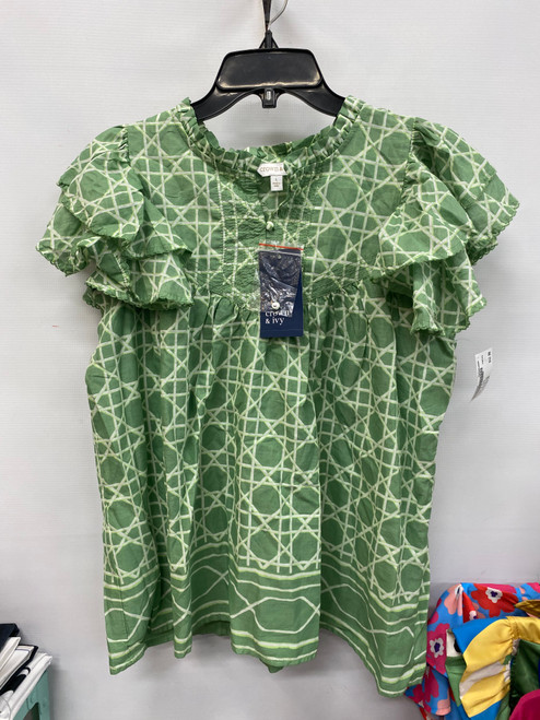 Vist Large View of Product Image Which is Used Crown & Ivy Short Sleeve Top L-12/14