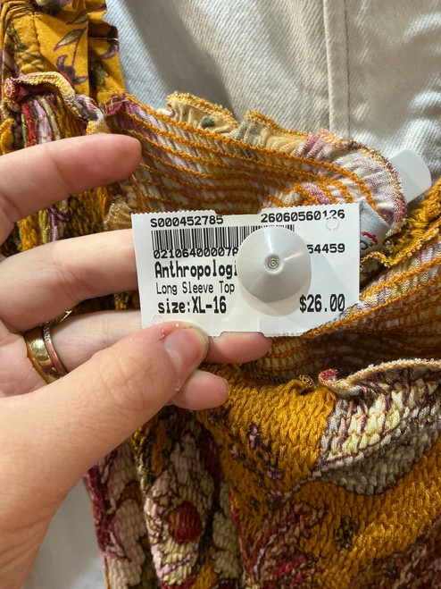 Vist Large View of Product Image Which is Used Anthropologie Long Sleeve Top XL-16