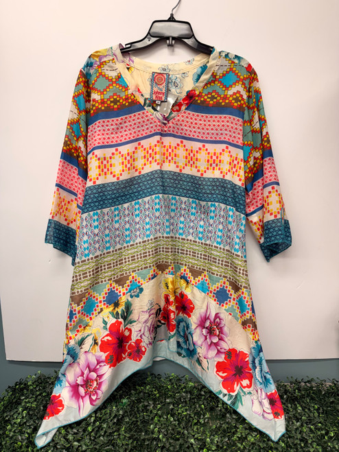 Vist Large View of Product Image Which is Used Johnny Was Short Dress B M-8/10