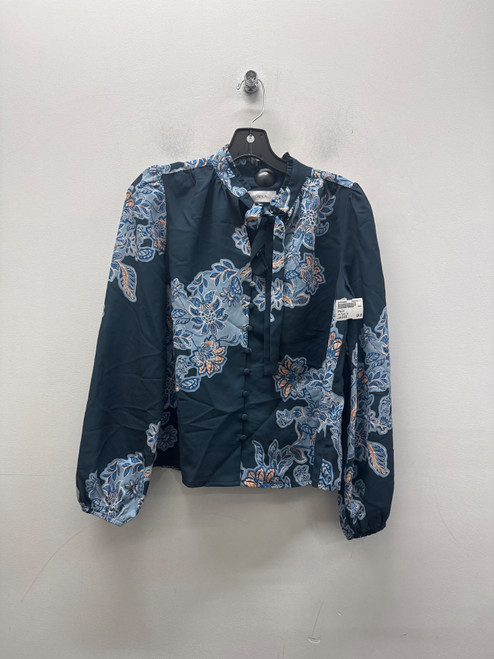 Vist Large View of Product Image Which is Used Green Floral Greylin Long Sleeve Top S-4/6