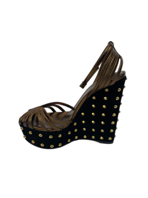 Vist Large View of Product Image Which is Used Gucci Wedge Sandals 5