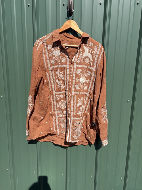 Vist Large View of Product Image Which is Used Johnny Was Long Sleeve Top M-8/10