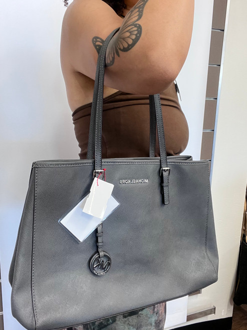 Vist Large View of Product Image Which is Used Michael Michael Kors Large Leather Handbag