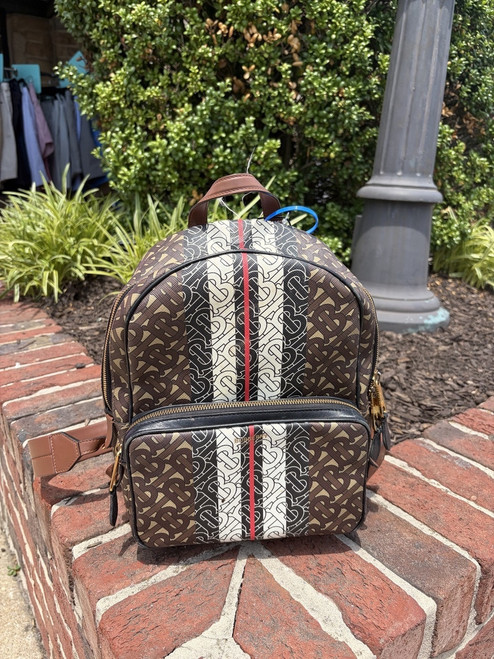 Vist Large View of Product Image Which is Used Burberry Leather backpack