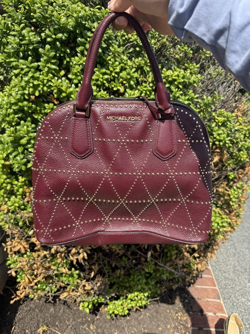 Vist Large View of Product Image Which is Used Michael Kors Leather Handbag