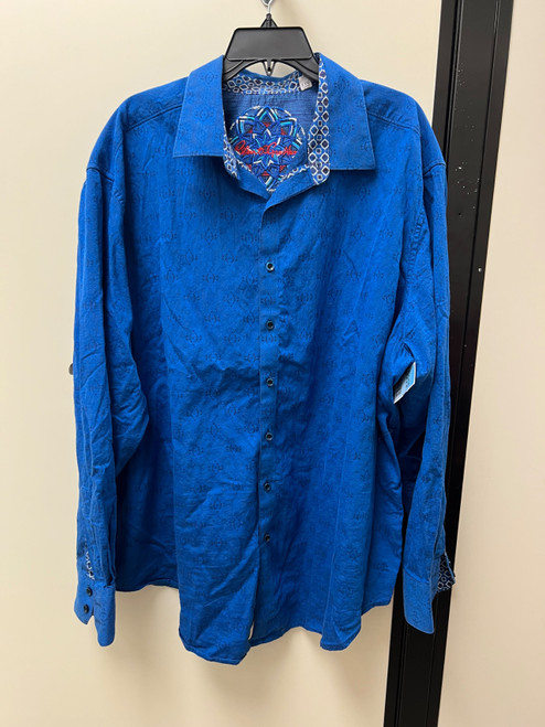 Vist Large View of Product Image Which is Used Robert Graham Mens Long Sleeve Top 2X/18-18.5