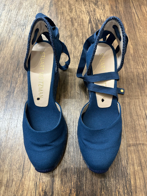 Vist Large View of Product Image Which is Used Stuart Weitzman Wedge Sandals 9.5