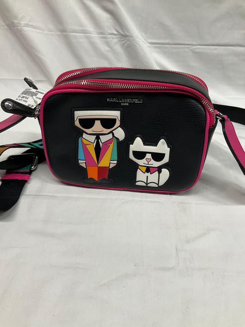Vist Large View of Product Image Which is Used Karl Lagerfeld Small Leather Handbag
