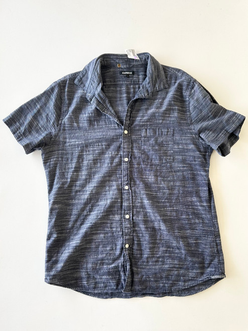 Vist Large View of Product Image Which is Used Express Mens Short Sleeve Top L/16-16.5
