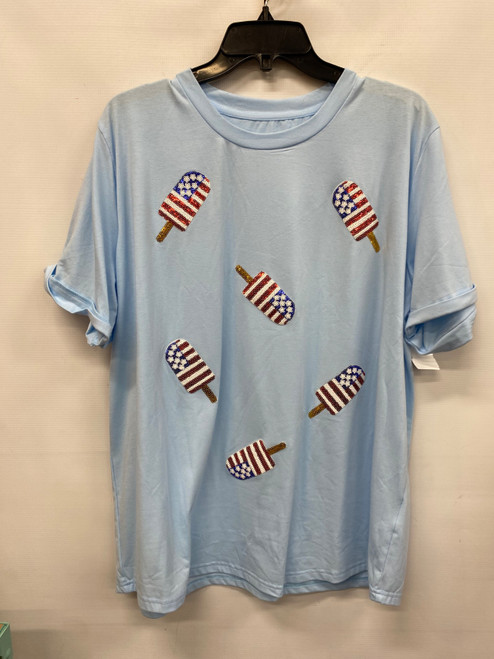 Vist Large View of Product Image Which is Used Unbranded Short Sleeve Top 2X-20