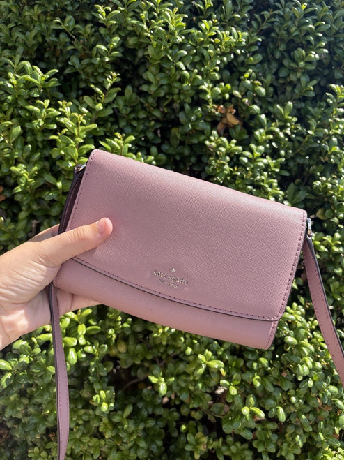 Vist Large View of Product Image Which is Used Kate Spade New York Small Leather Crossbody Bag