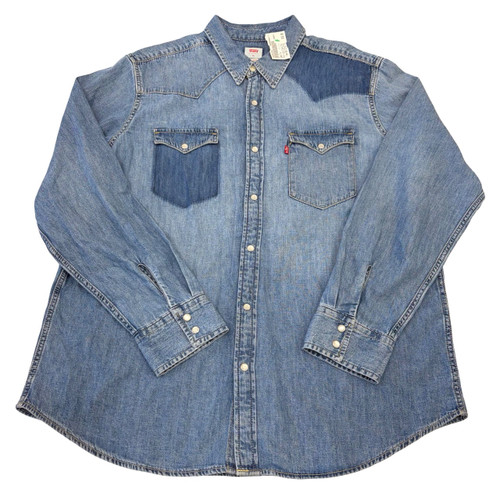 Vist Large View of Product Image Which is Used Levi's Mens Long Sleeve Top XL/17-17.5
