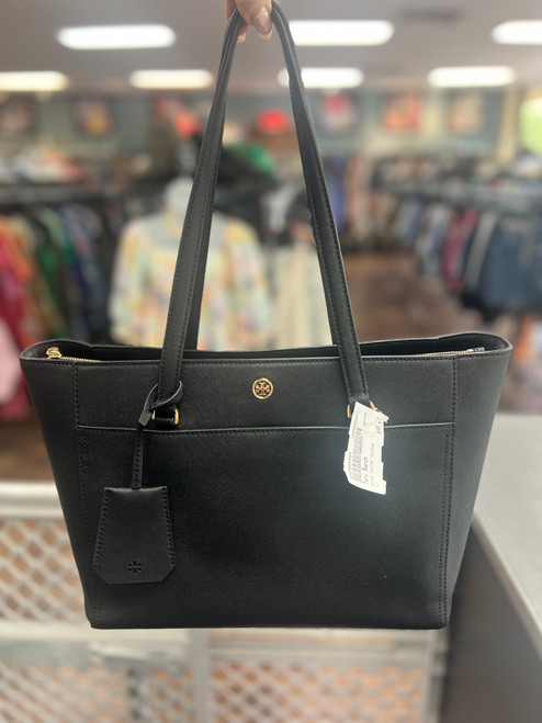 Vist Large View of Product Image Which is Used Tory Burch Large Leather Handbag