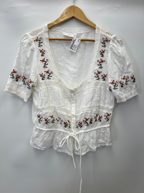 Vist Large View of Product Image Which is Used MNG by Mango Short Sleeve Top L-12/14