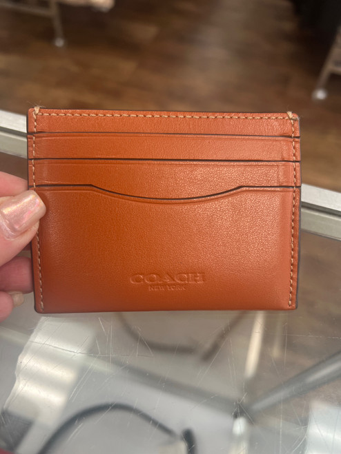 Vist Large View of Product Image Which is Used Coach Leather Wallet