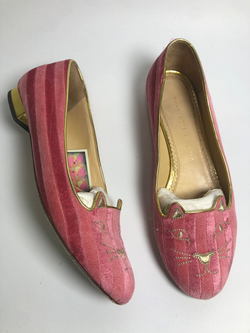 Vist Large View of Product Image Which is Used Charlotte Olympia Flats 9.5/39.5
