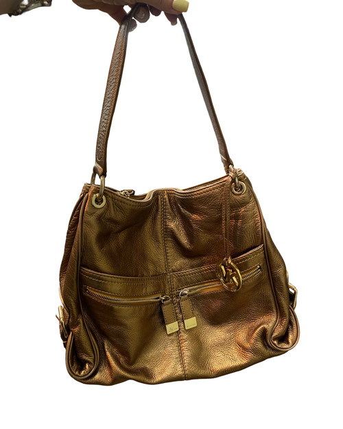 Vist Large View of Product Image Which is Used Michael Michael Kors Large Leather Handbag