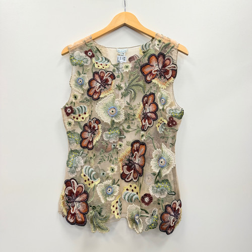 Vist Large View of Product Image Which is Used Unbranded Sleeveless Top M-8/10