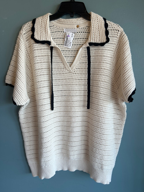 Vist Large View of Product Image Which is Used Design History Short Sleeve Sweater 2X-20