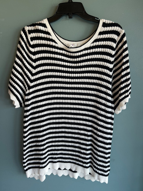 Vist Large View of Product Image Which is Used Design History Short Sleeve Sweater 2X-20