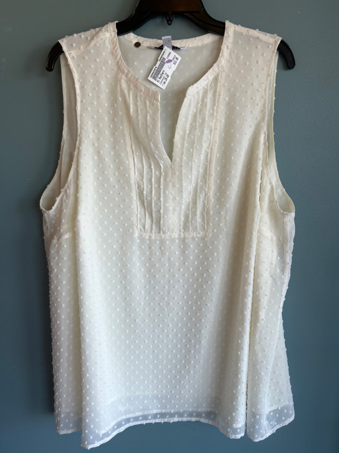 Vist Large View of Product Image Which is Used 41 Hawthorn Sleeveless Top 2X-20