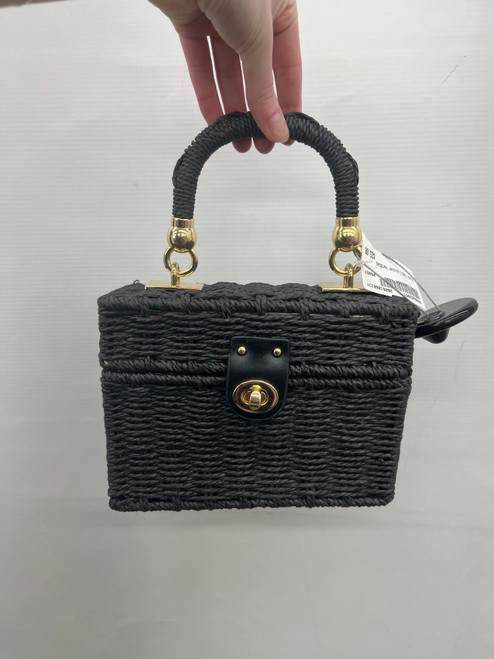 Vist Large View of Product Image Which is Used Black Wicker Small Handbag