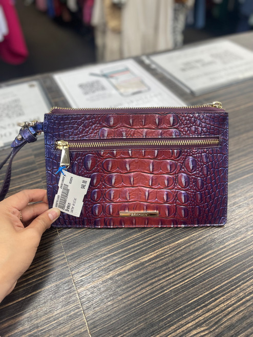 Vist Large View of Product Image Which is Used Brahmin Leather Wristlet