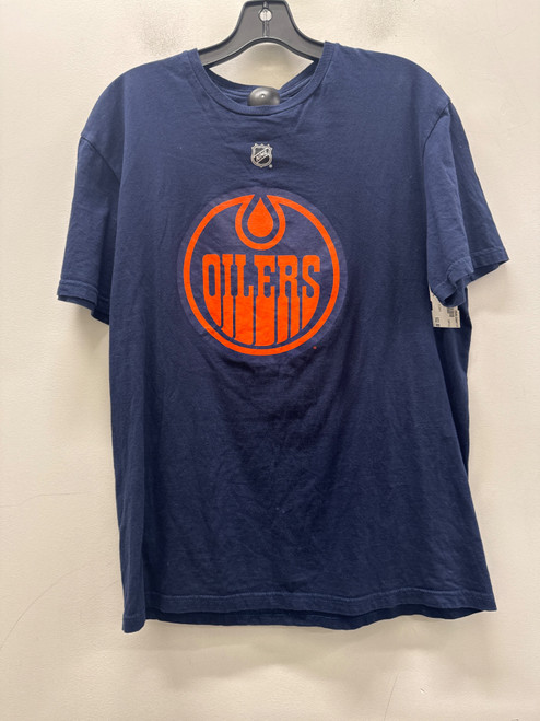 Vist Large View of Product Image Which is Used Blue Oilers Mens T-Shirt L