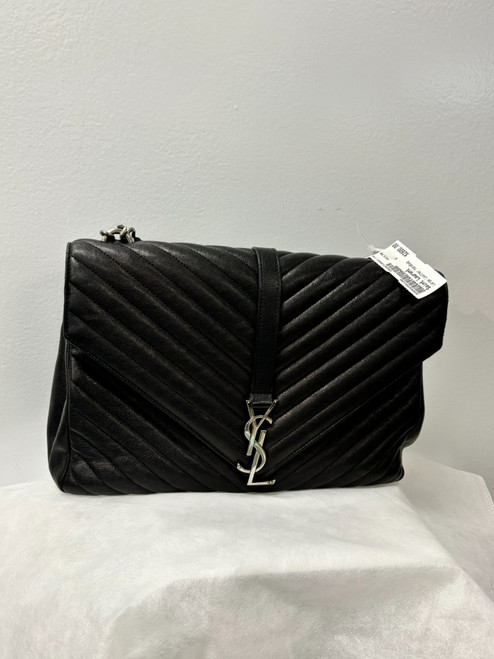 Vist Large View of Product Image Which is Used Saint Laurent Large Leather Handbag