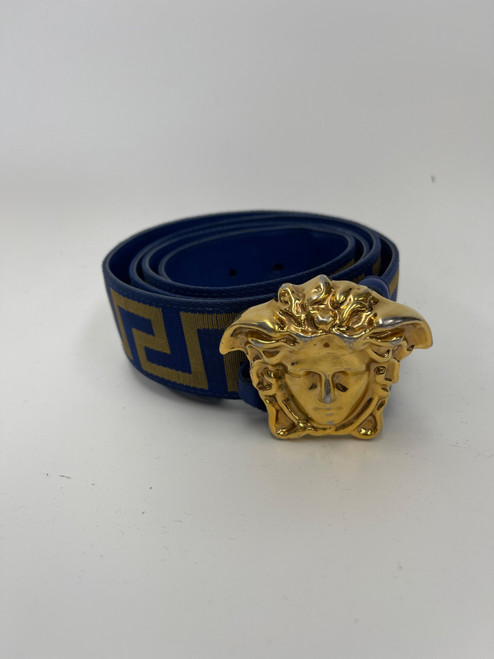 Vist Large View of Product Image Which is Used Versace Belt L 12-14/31-32 AS IS
