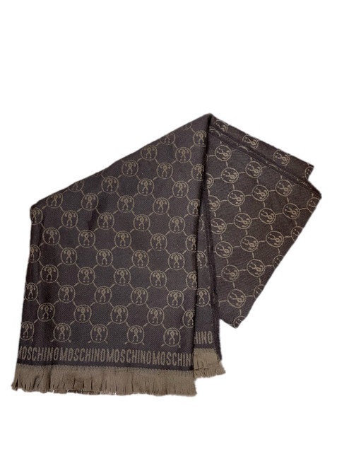 Vist Large View of Product Image Which is Used Moschino Wool Throw/ Blanket M-8/10