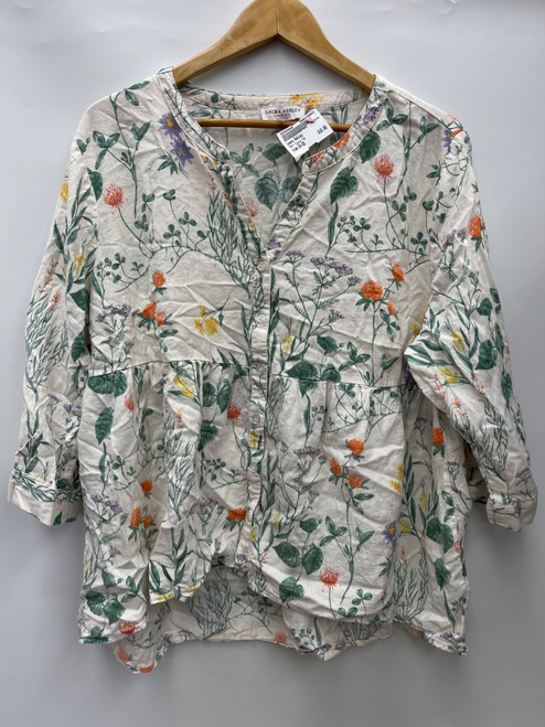 Vist Large View of Product Image Which is Used Laura Ashley Short Sleeve Top 2X-20