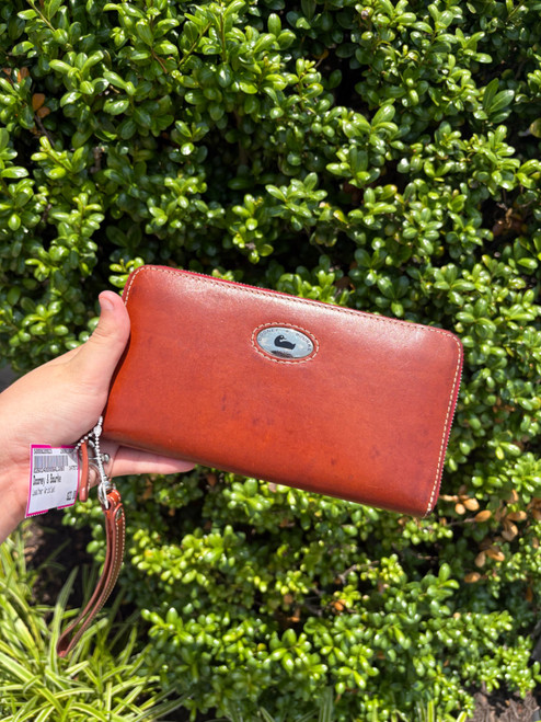 Vist Large View of Product Image Which is Used Dooney & Bourke Leather Wristlet