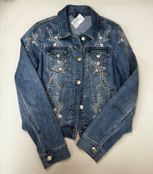 Vist Large View of Product Image Which is Used White House Black Market Denim Jacket S-4/6
