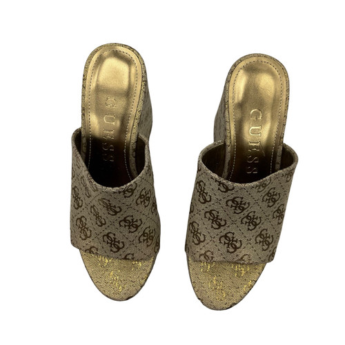 Vist Large View of Product Image Which is Used Guess Wedge Sandals 7.5