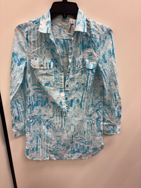 Vist Large View of Product Image Which is Used Lilly Pulitzer Long Sleeve Top XS-0/2